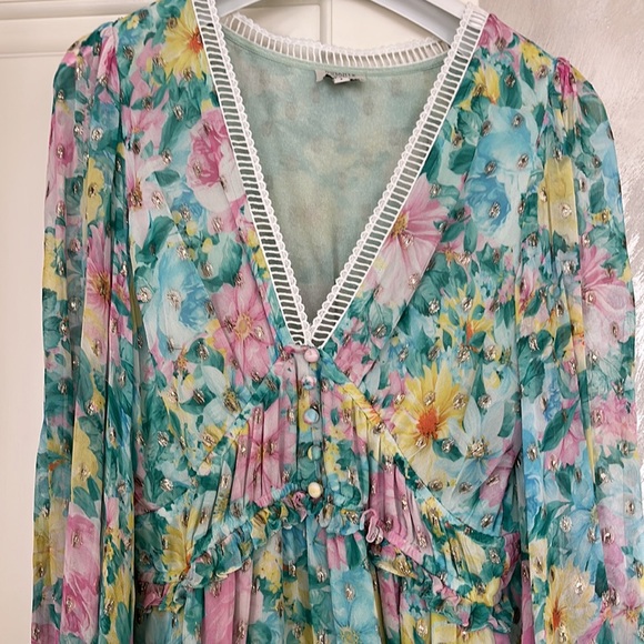 Hemant & nandita georgette dress - Picture 4 of 10